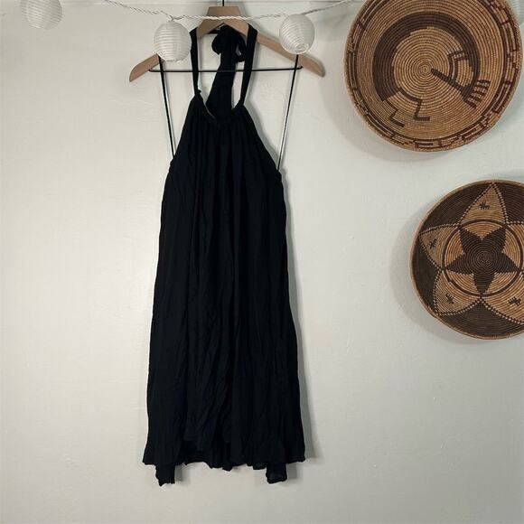 Elan Women's Black Halter Backless Long Dress Size S Formal - Picture 1 of 5
